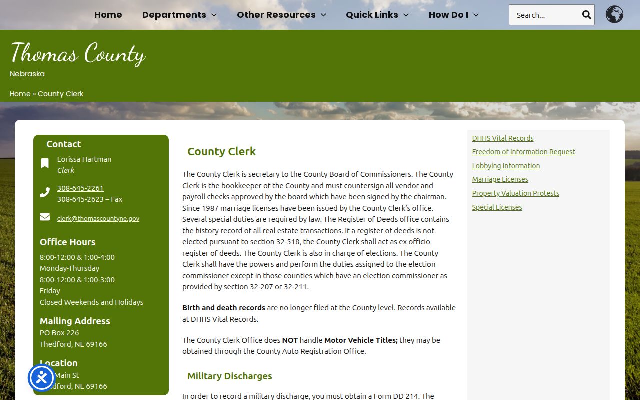 Thomas County municipal court warrant county clerk source