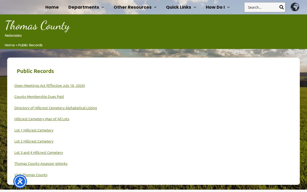 Thomas County warrant records public records source