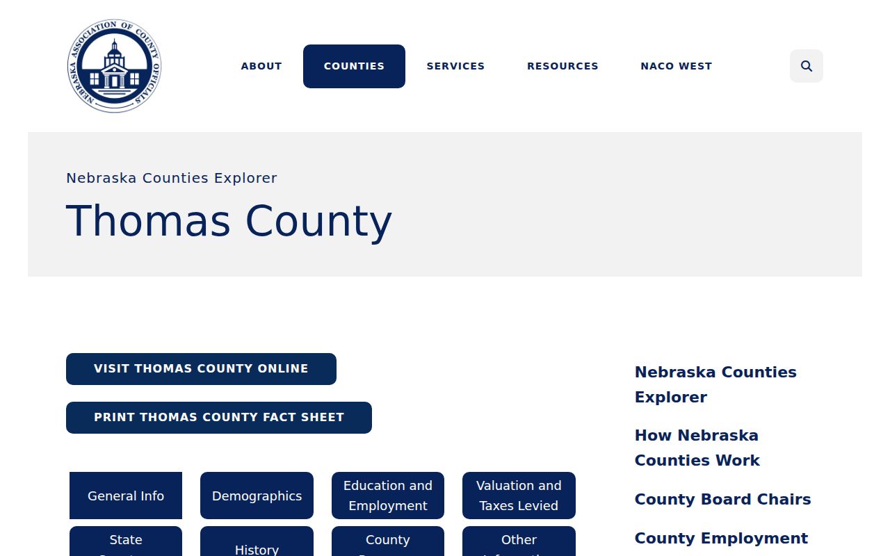 Thomas County active warrants county profile source
