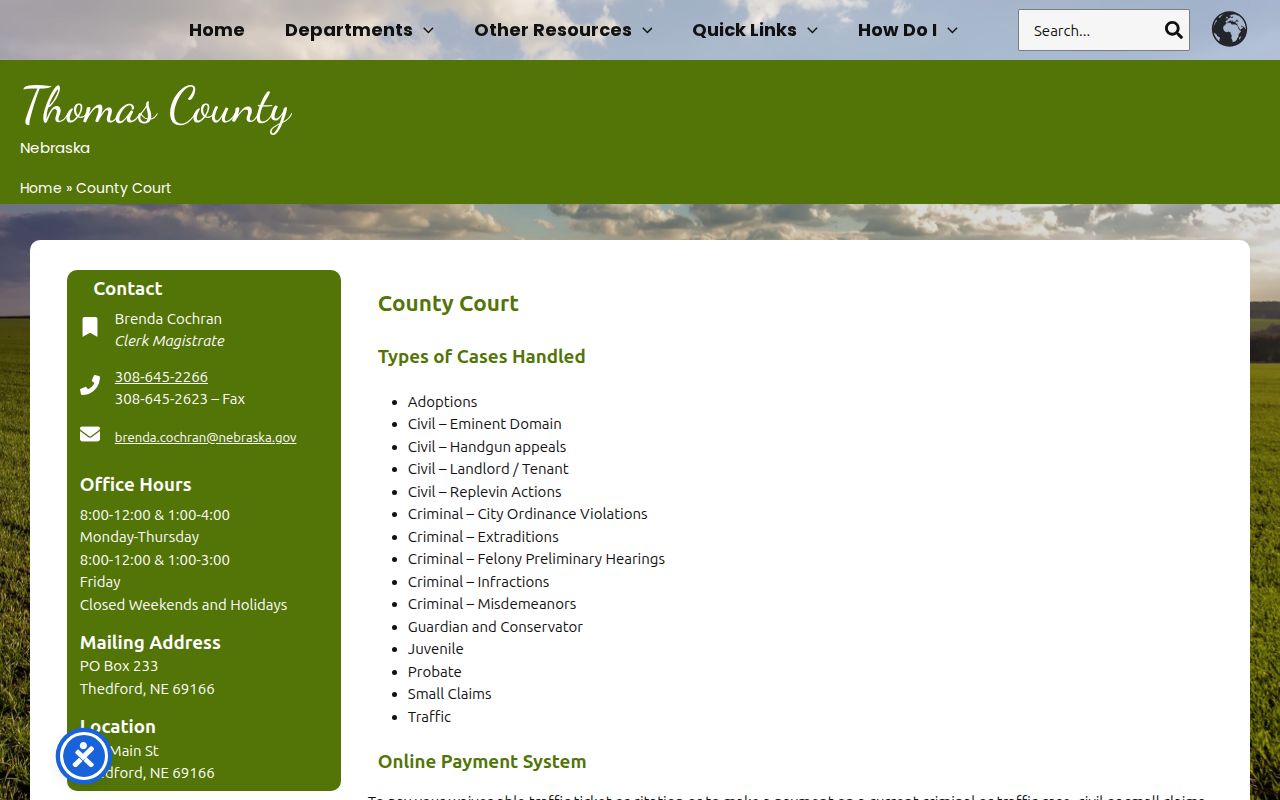 Thomas County warrant records county court source